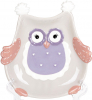 Набор 4 блюда "Owl Family" 18.9см керамика (десертные тарелки)