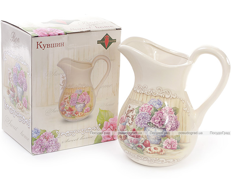 Глечик "Гортензія" 1л, керамічний