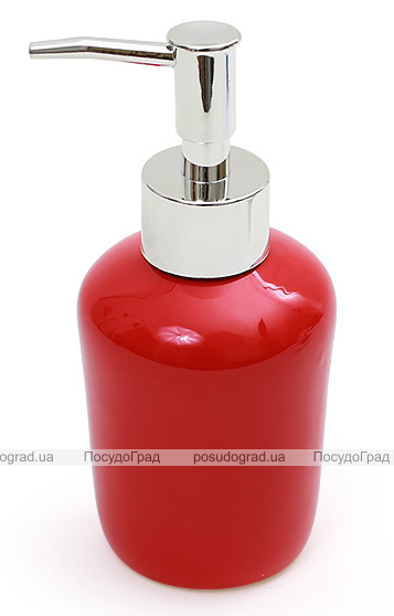 Дозатор (диспенсер) Bright Bathroom Ø7х15.3см для рідкого мила, червоний