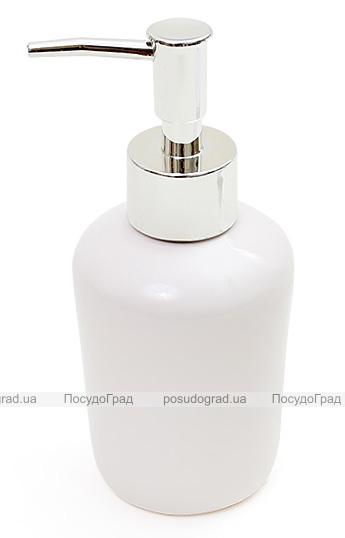Дозатор (диспенсер) Bright Bathroom Ø7х15.3см для рідкого мила, білий
