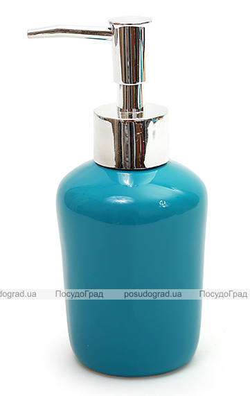 Дозатор (диспенсер) Bright Bathroom Ø7х15.3см для рідкого мила, бірюзовий