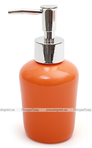 Дозатор (диспенсер) Bright Bathroom Ø7х15.3см для рідкого мила, помаранчевий