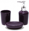 Дозатор (диспенсер) Bright Bathroom Ø7х15.3см для рідкого мила, баклажан
