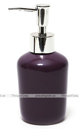 Дозатор (диспенсер) Bright Bathroom Ø7х15.3см для рідкого мила, баклажан