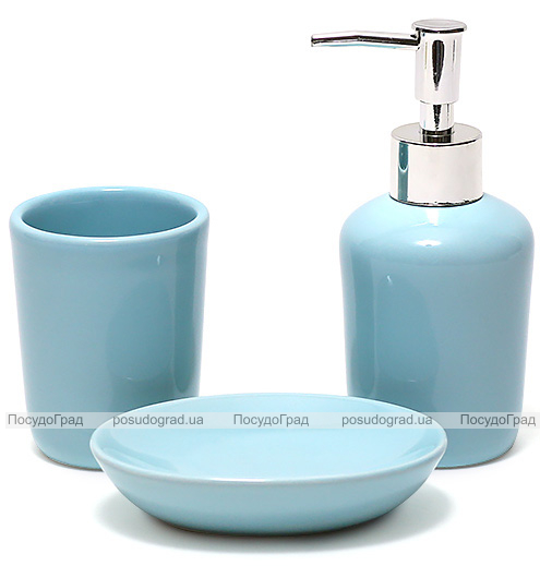 Дозатор (диспенсер) Bright Bathroom Ø7х15.3см для рідкого мила, м'ятний