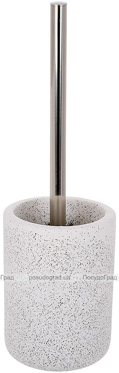 Йоржик для туалету з керамічною підставкою "White Granite" 31см