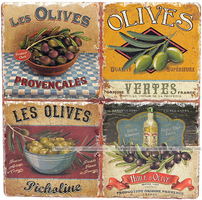 Підставка під гарячий посуд "Olives" керамічна 16х16см