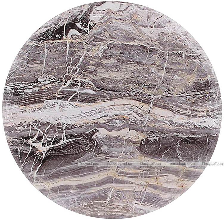 Підставка під гаряче керамічна "Grey Marble" Ø16см на пробковій основі