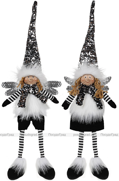 М'яка іграшка «Янгол Black&White» 16х10х65см, сидячий