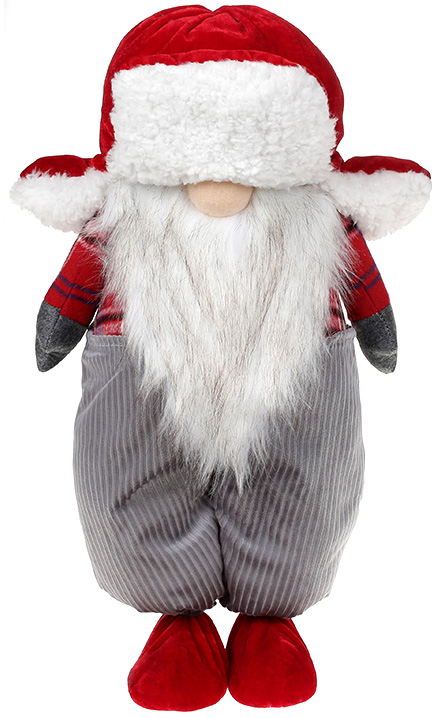 Мягкая игрушка «Гномик Red&Grey» 26х18х47см