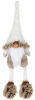 Мягкая игрушка «Гномик White&Brown» 12х9х42см, сидячий