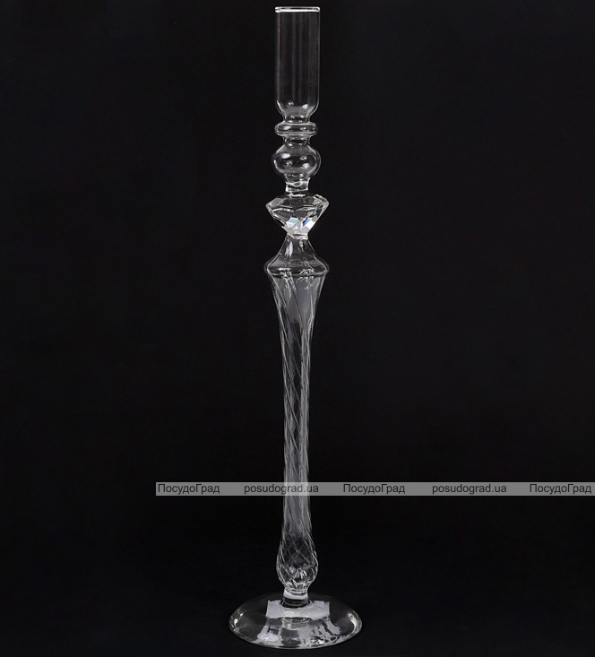 Підсвічник скляний Aiken "Yarlate" 9х40см