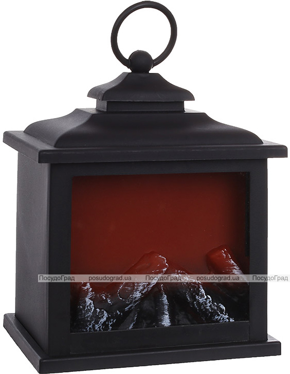 Камин декоративный "Black&Fire" с LED подсветкой, 12х9х17см