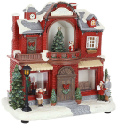 Декоративная фигура "Магазин Игрушек" 24см с LED-подсветкой и с глиттером