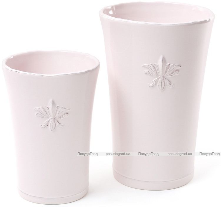 Ваза для цветов Shabby Chic "Розовая Лилия" 17см керамическая