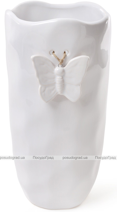 Ваза Flowers Garden "Бабочка" 26см, "мятая керамика"