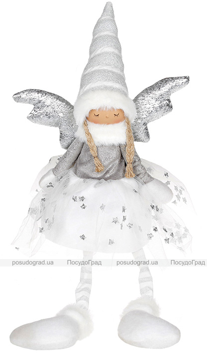 Мягкая игрушка «Девочка-Ангел» White&Silver 26х15х57см