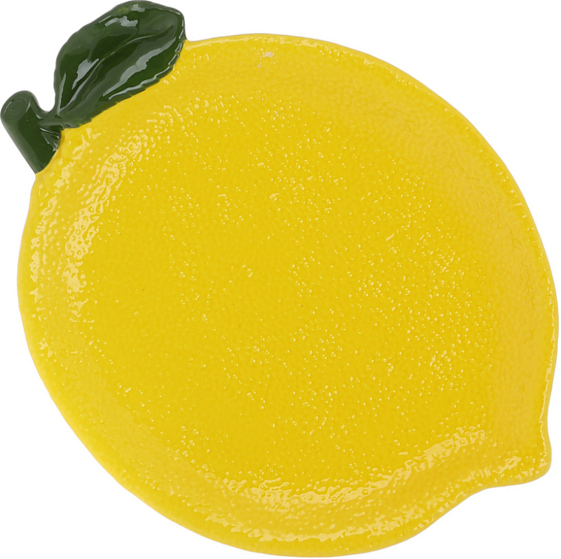 Набор 2 керамические тарелки "Lemon" 30х18см, Желтый лимон