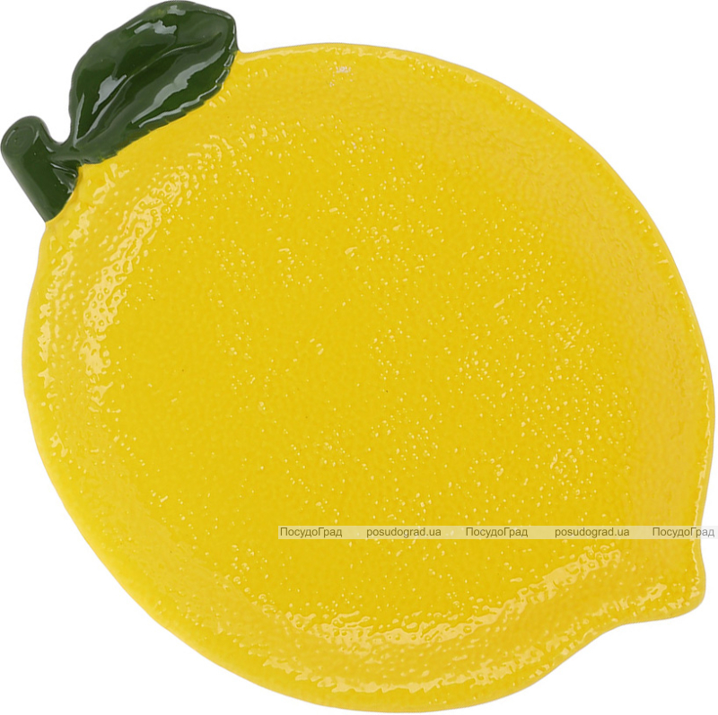 Набір 2 керамічні тарілки "Lemon" 30х18см, Жовтий лимон