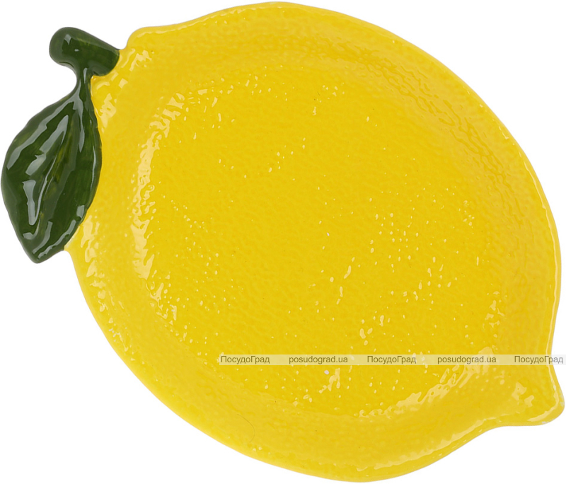 Набор 2 керамические тарелки "Lemon" 26х18см, Желтый лимон