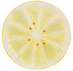 Керамическое плоское блюдо Fruits "Lemon" Ø31см, лимон