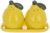 Набор спецовников Fruits "Lemon" солонка/перечница на керамической подставке