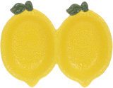 Менажница керамическая Fruits "Lemon" 21см, лимон