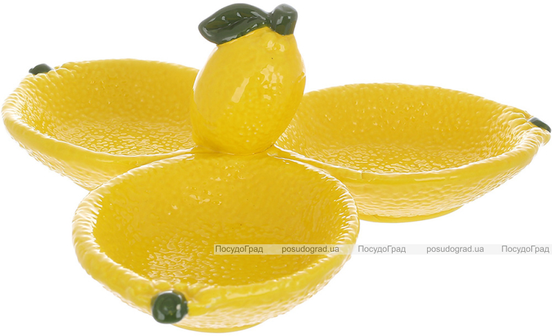 Менажниця керамічна Fruits "Lemon" 24см, лимон