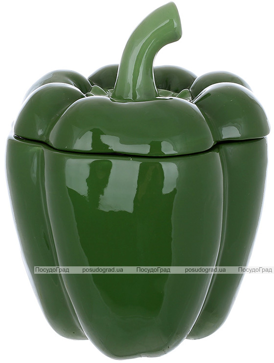 Банка керамічна "Pepper" 1200мл, для сипучих продуктів, зелений перець