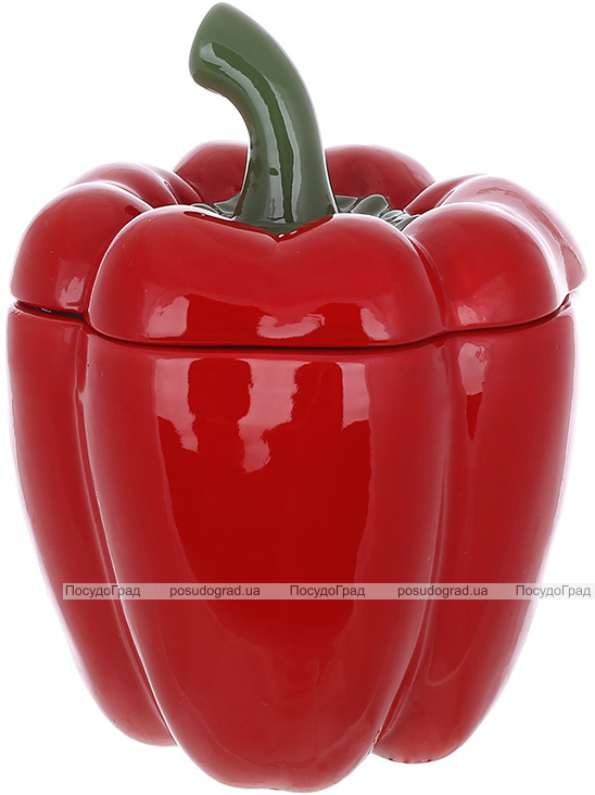 Банка керамічна "Pepper" 1200мл, для сипучих продуктів, червоний перець