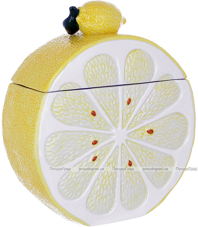 Банка керамічна "Lemon" 1700мл, для сипучих продуктів, Стиглий лимон