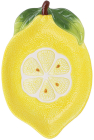 Набор 4 керамические тарелки "Lemon" 26х17см, Желтый лимон