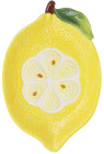 Набор 4 керамические тарелки "Lemon" 21х14см, Желтый лимон