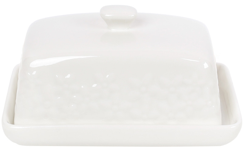 Масленка фарфоровая Nouvelle Home Незабудки 13.3х8х6.5см
