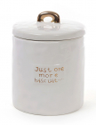 Банка Gold Star "Just one more biscuit" для сипучих продуктів 725мл, біла