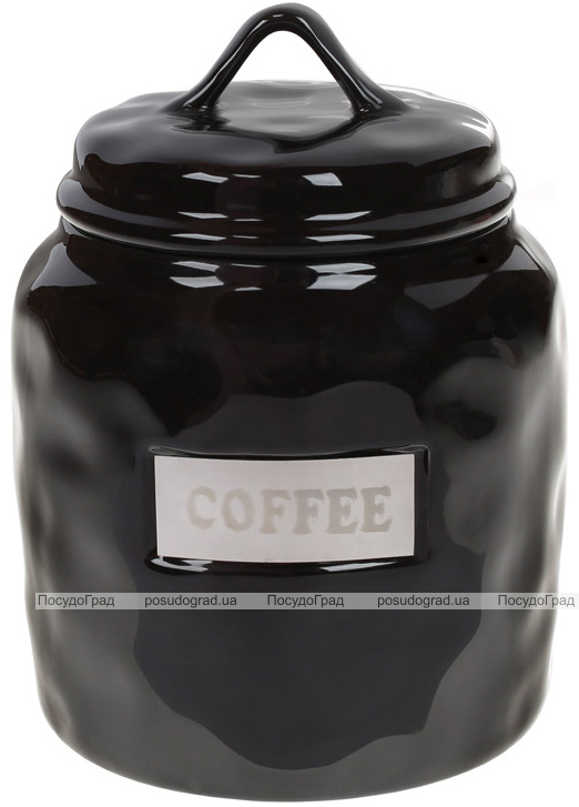 Банка фарфорова Necollie "Coffee" 900мл, чорна