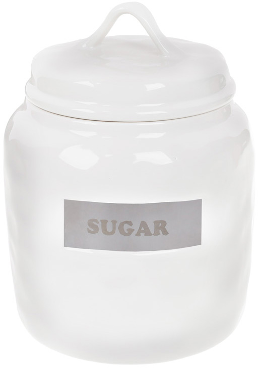 Банка фарфорова Necollie "Sugar" 1500мл, біла