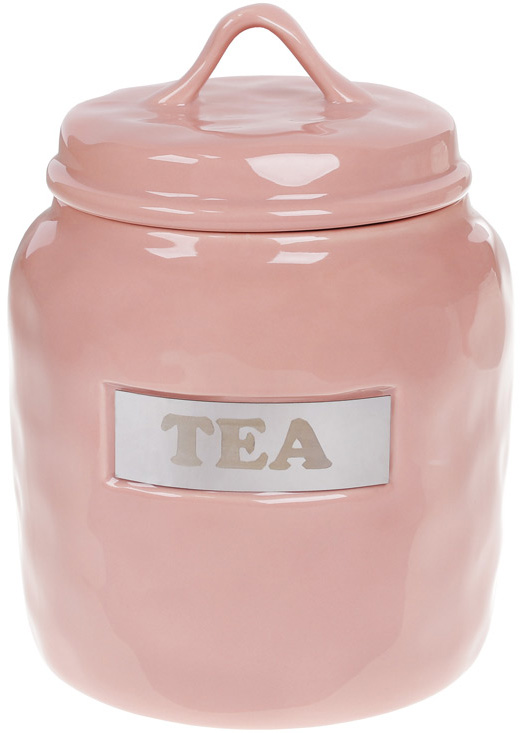 Банка фарфорова Necollie "Tea" 1500мл, рожева