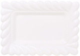 Блюда порцелянові "White City Tiffany" 25х18см, набір 4 прямокутних блюда