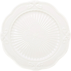 Набор 2 фарфоровых обеденных тарелок "Elegance White" Ø25.5см с объемным орнаментом