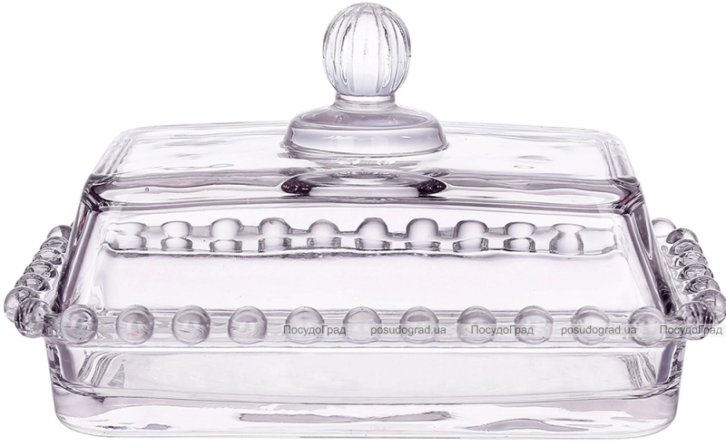 Масленка стеклянная "Bauble Glass" 17х11см