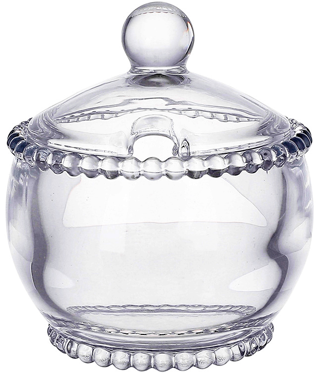 Цукорниця скляна "Bauble Glass" 10х11см з кришкою