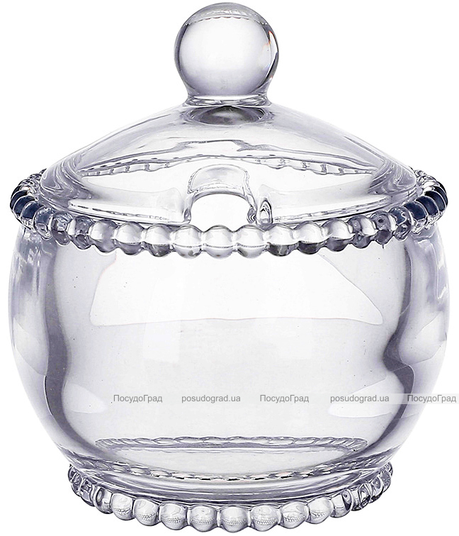 Цукорниця скляна "Bauble Glass" 10х11см з кришкою