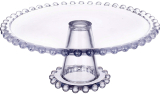 Блюдо тортовница "Bauble Glass" Ø21см стеклянное на ножке