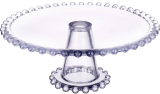 Блюдо тортовница "Bauble Glass" Ø28см стеклянное на ножке