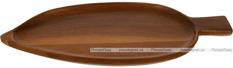 Деревянное блюдо-подставка "Rock" 32х14см с ручкой