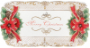 Блюдо «Merry Christmas» 50.5х27см, кераміка з об'ємним малюнком