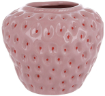 Ваза керамічна Strawberry Ø15х13см, рожева