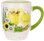 Кружка керамическая "Happy Easter" Цыплята Весны 340мл