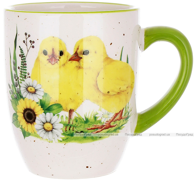 Кружка керамическая "Happy Easter" Цыплята Весны 340мл